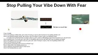 Stop Pulling Your Vibe Down With Fear