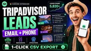 TripAdvisor Email & Phone Number Scraper Tutorial | Hospitality Lead Research Tool | LeadStal