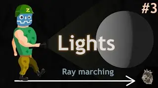 Godot 4! Shading The Raymarched Shapes Based on Lights!