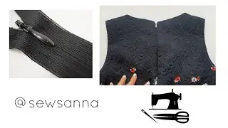 How to sew a hidden zipper 🤐 как пришить новую потайную молнию🪡