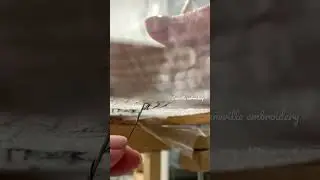 What does Luneville embroidery look like from the wrong side
