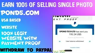 EARN MONEY 500$ BY SELLING PHOTO AT BEST RATE EASILY WITH PAYMENT PROOF POND5.COM REVIEW HINDI