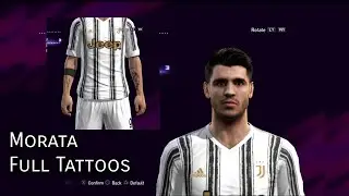 Morata face Pes 2013 Added New Tattoos