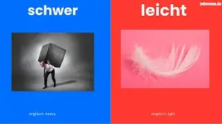🇩🇪 Deutsch lernen mit Musik 🎶 | Adjektive & Gegenteile mit Bildern + englischer Übersetzung