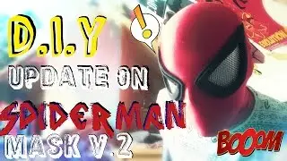 How to Make A Spider-Man Mask | Update V.2 -Tight Fit Neck with Eye Lenses | Process Video