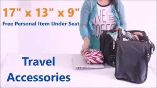 17" x 13" x 9" Personal Item Under Seat