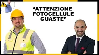 Cartello: “Attenzione Fotocellule Guaste” appeso sulla macchina