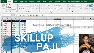 Tutorial: How To Use SUMIF/SUMIFS & IFERROR | Advance Excel | SkillUp Paji | Full HD