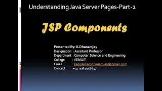 Understanding about JSP - Part 2 (JSP Components)
