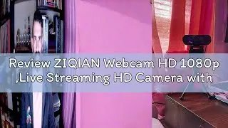Review ZIQIAN Webcam HD 1080p ,Live Streaming HD Camera with Stereo Microphone, PC Desktop or Laptop