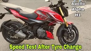 N250 2024 Model Speed Test After Tyre Change Apollo Alpha H1 Wobbling issue resolved