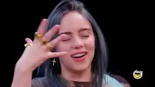 Billie eilish _ Tries spicy food food challenge 🥵🥵 #superspicy #xxx Sauce #billieeilish