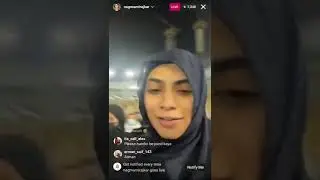 Nagma live today in makka doing Umrah #youtube #shabina #islamicvideo