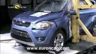 Краш-тест Ford Kuga от EuroNCAP. Боковой удар о столб