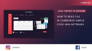 How To Read File In Combobox Simple Code Java Netbeans