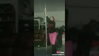 Reggaeton Pole Dancing in the Garage