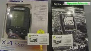 Video review of the Lowrance X-4 Pro and Garmin Echo 150 fish finder