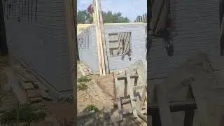 Начали крышу. #стройка #строительство