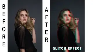 How to put glitch effect in photoshop