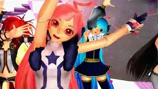 MMD let's get together now ALL female vocaloids till that point [no engloids] UPDATED VIDEO