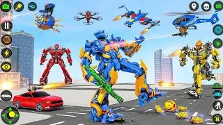 Multiple Robot Transformation Car Gameplay Powerful Weapon Unlock Robot Fight Game ...