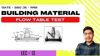 Building Material: Flow Table Test for Concrete || Test for Workability of Concrete