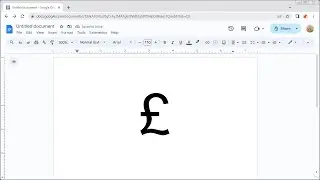 How to Insert the POUND SIGN (£) Symbol in Google Docs