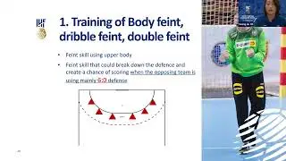 Training of feints in 1:1 situations | 2023 IHF Youth Coaches Education Week | IHF Virtual Academy