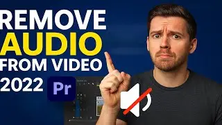 How To remove audio from video Premiere Pro 2022 in 30 SECONDS