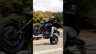 MT-07 power wheelie