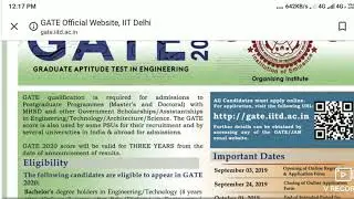 GATE GATE 2020 GATE NEW DATES RELEASED GATE 2020 NOTIFICATION RELEASED