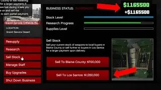 SELLING FULL BUNKER STOCK - selling 1.165m$ bunker stock in gta online