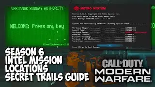 Warzone Season 6 Intel Mission Locations Secret Trails Guide