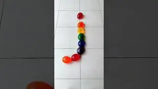 little "j" Water Color Balloons Pop Reverse Video Asmr Satisfying