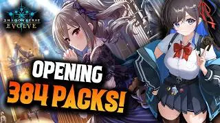 Let's open 384 PACKS of Shadowverse Evolve UNTIL WE PULL A CHASE CARD! Idolmaster Cinderella Girls