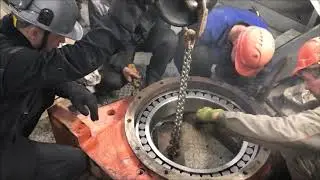 Монтаж подшипника в корпус и на вал с нагревом