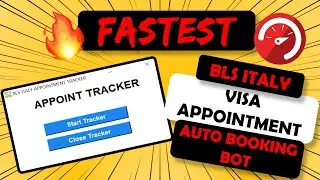Fastest BLS italy visa appointment Bot | Auto Booking and  Auto Captcha Solving | Python Bot