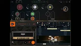 AUM session. Pop Drummer ( AUv3) - sending MIDI to OneShot