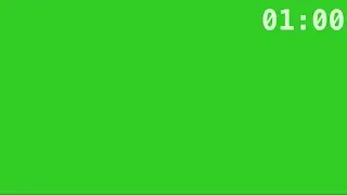 My Famous 1 Minute Green Screen Timer | Top Right Corner & Without My Logo