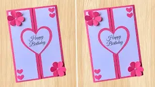 DIY Birthday Card Making | Easy & Beautiful Handmade Card Tutorial at Home