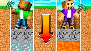 Solo Puedes Picar Hacia Abajo en Minecraft!