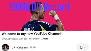 Ibibaye kuri Cristiano Ronaldo biteye ubwoba nyuma yo gufungura YouTube channel aciye agahigo