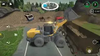 Loading 2 BIG RIG with Huge Wheel Loader Construction Simulator 3 Mobile