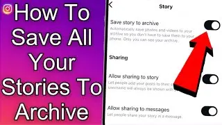 How to save all your stories to archive on instagram| Android/iOS