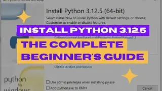 CARA INSTAL PYTHON 3.12.5 DI WINDOWS 10 DAN WINDOWS 11