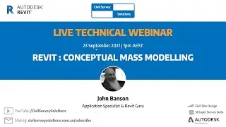 Webinar: Revit Conceptual Mass Modelling