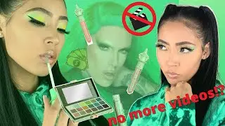 Jeffree Star BLOOD MONEY💲PALETTE REVIEW & MAKEUP💚+WHY I'M NOT UPLOADING VIDEOS ANYMORE! | Jasha Siu