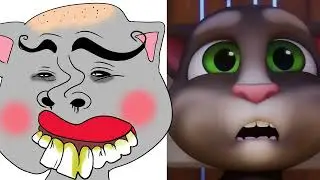 Laugh with My Talking Tom 2 Funny Drawing Meme - Bathroom Buddy | Funny Cartoon Compilation