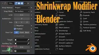 Blender, Shrinkwrap modifier with all settings