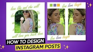 How to design simple INSTAGRAM POSTS PHOTOSHOP Tutorial 2021